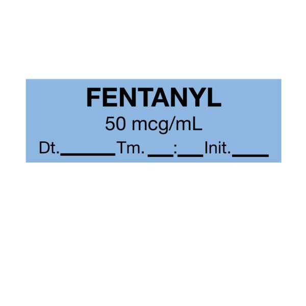Tape, Fentanyl 1/2 x 500 Blue w/Black, PK6